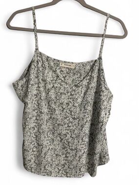Everlane The Slip Cami in Sage Mini Floral Size 16 Scandi Clean Girl